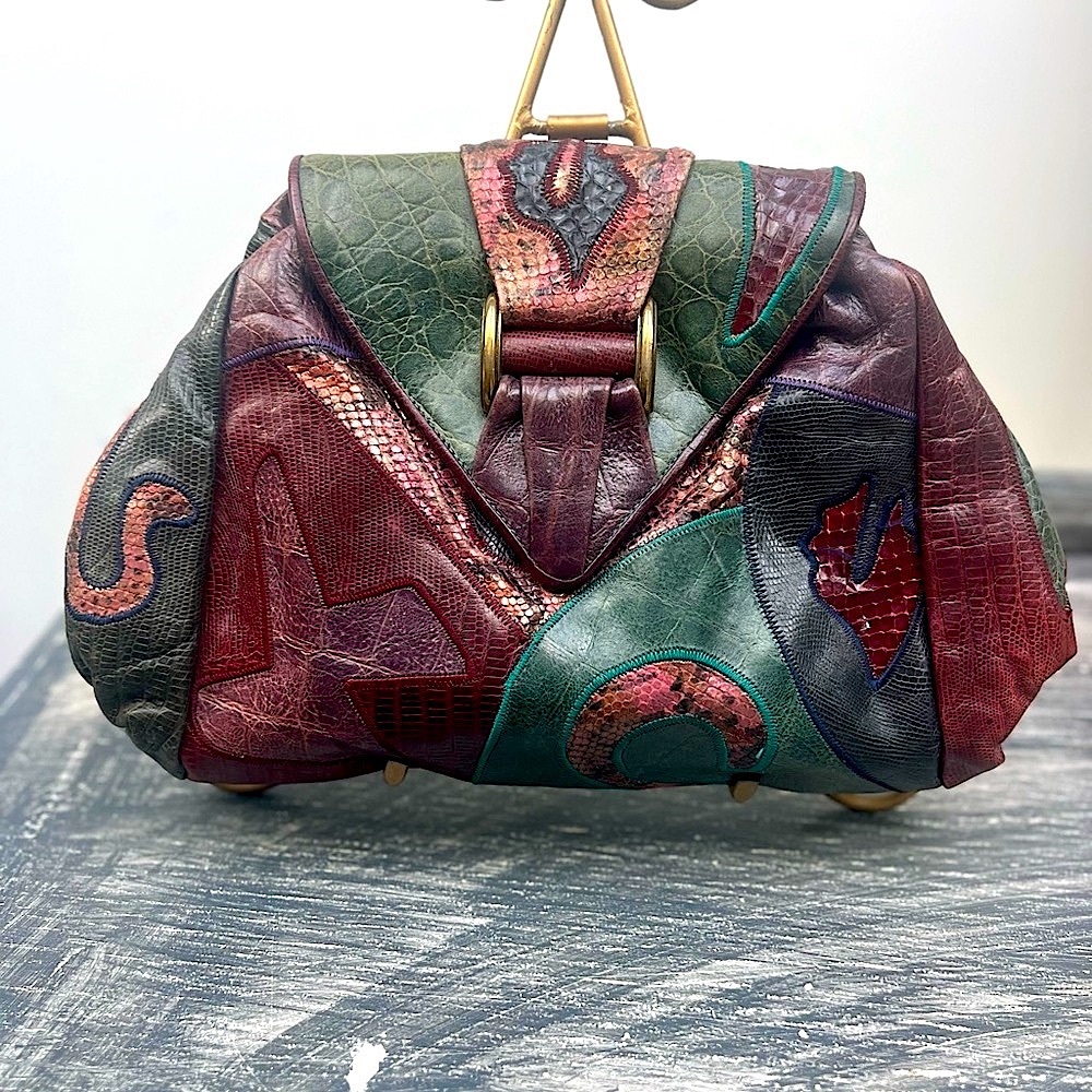 Multicolor Patchwork Leather Bag